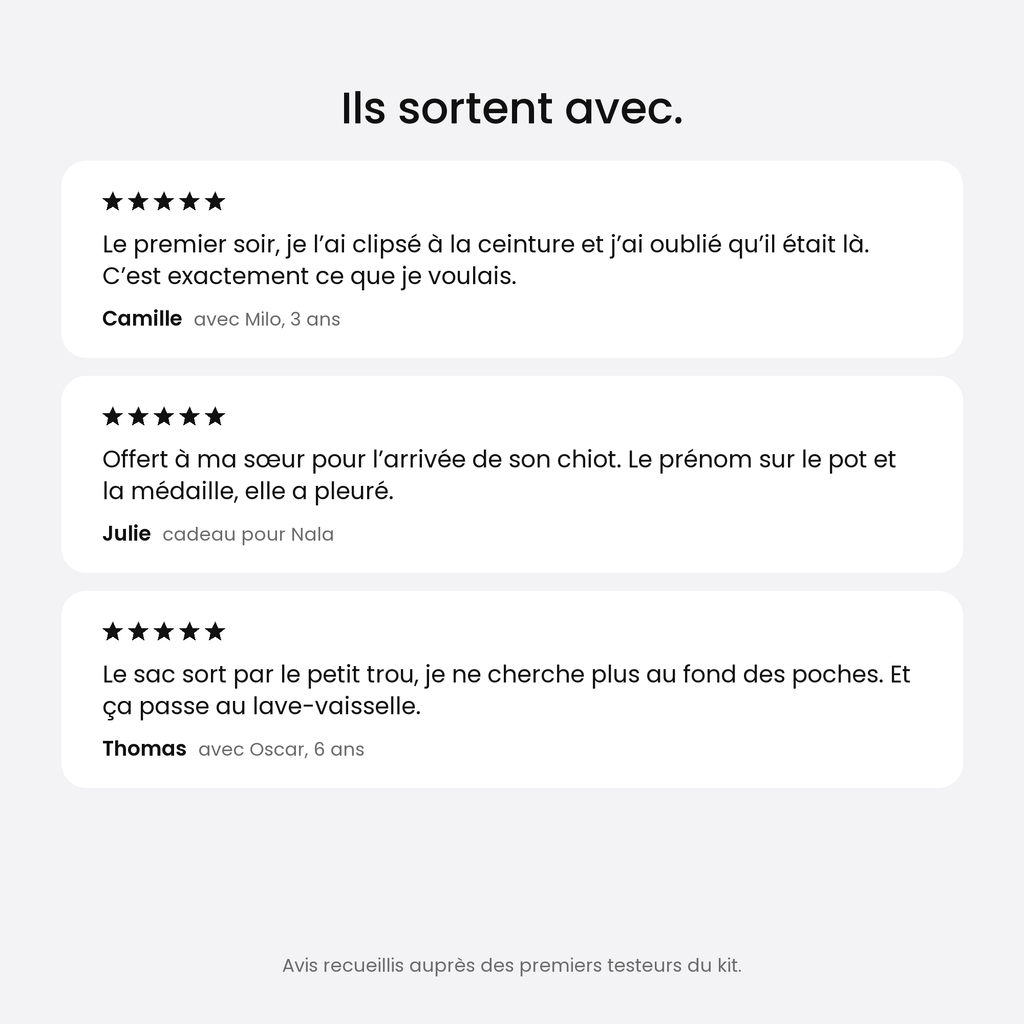 Avis des premiers testeurs du Kit Balade