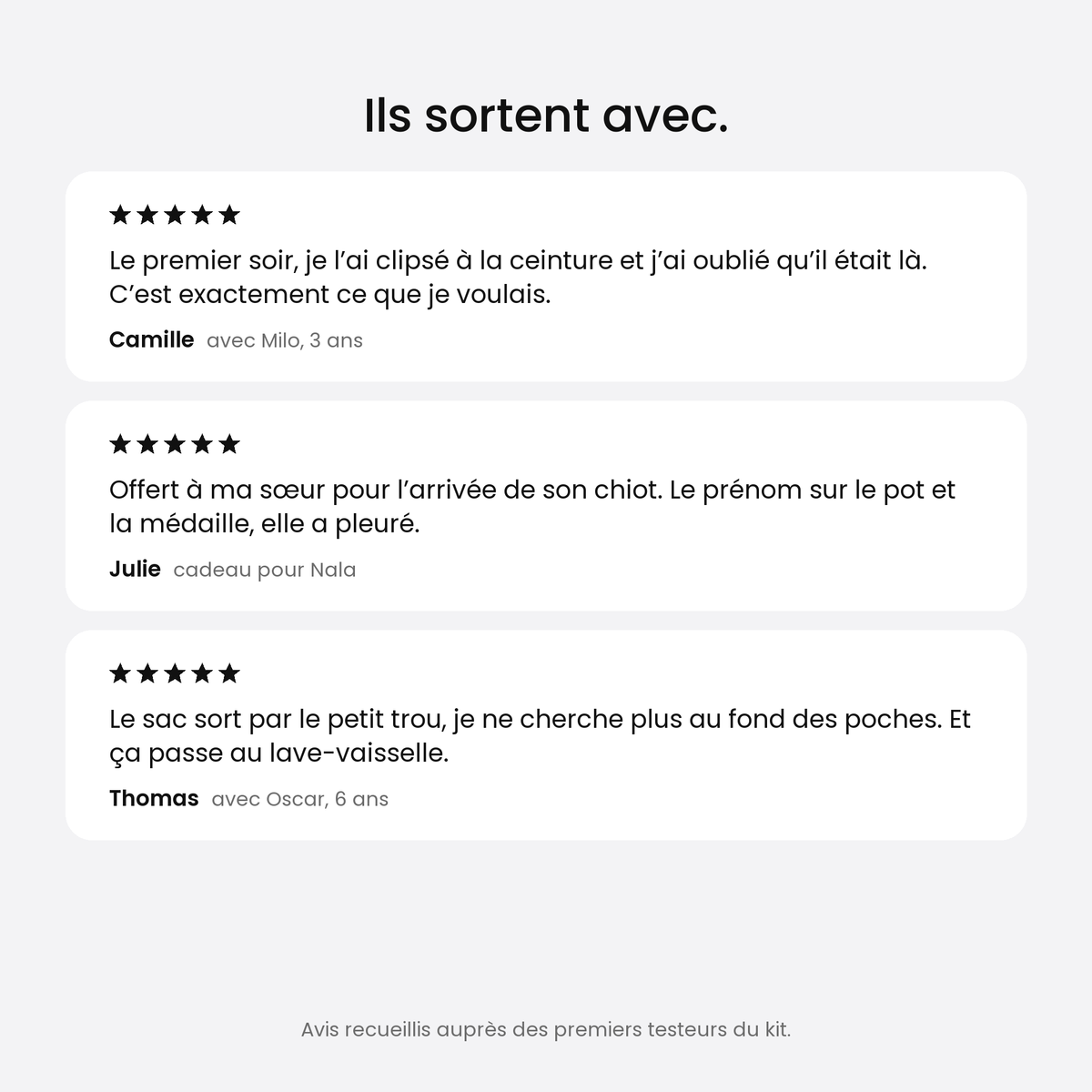 Avis des premiers testeurs du Kit Balade